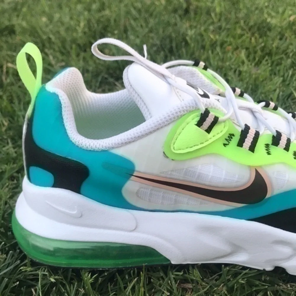 NIKE AIR MAX 270 RT SE PS ORACLE AQUA CW2211-300 Size 3Y